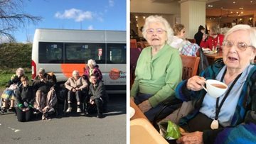 Broadway care home Residents enjoy afternoon of retail therapy